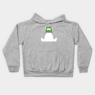 Polar Bear Bucket Head Kids Hoodie